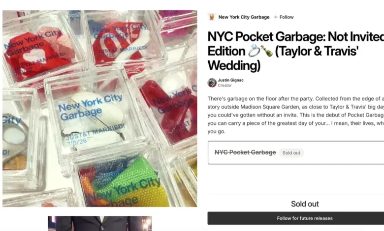 basura de la boda de taylor swift se vuelve objeto de colección y se agota en internet