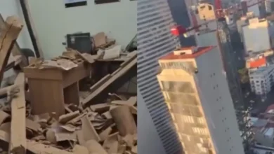 Sismo en Sinaloa deja daños en edificios, videos muestran momento exacto (Fotos de internet)