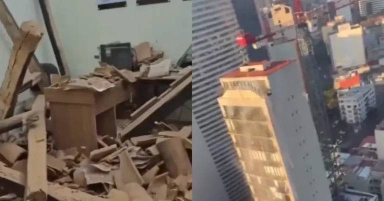 Sismo en Sinaloa deja daños en edificios, videos muestran momento exacto (Fotos de internet)