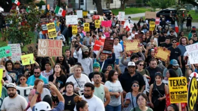 Protestas en Texas por fallecimiento de Lorenzo Salgado a manos del ICE (Foto de internet)