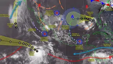 Pronóstico del clima: de chubascos a lluvias intensas con fuertes vientos (Imagen de Conagua)