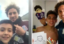 gil mora conmueve a guillermo ochoa con una foto de cuando era niño junto al portero