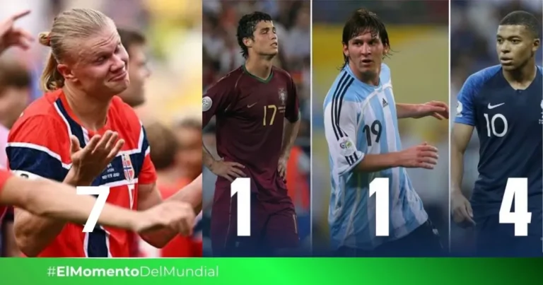 haaland rompe récord en su primer mundial suma 7 goles y supera marcas de messi, cristiano y mbappé
