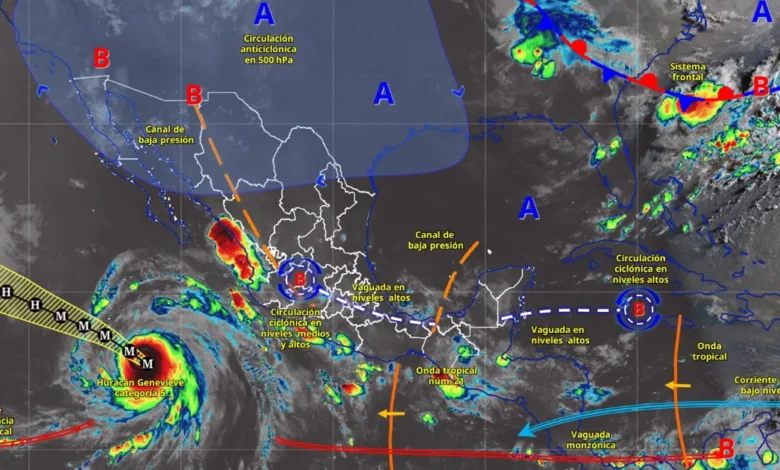 lluvias fuertes seguirán en campeche y veracruz este domingo