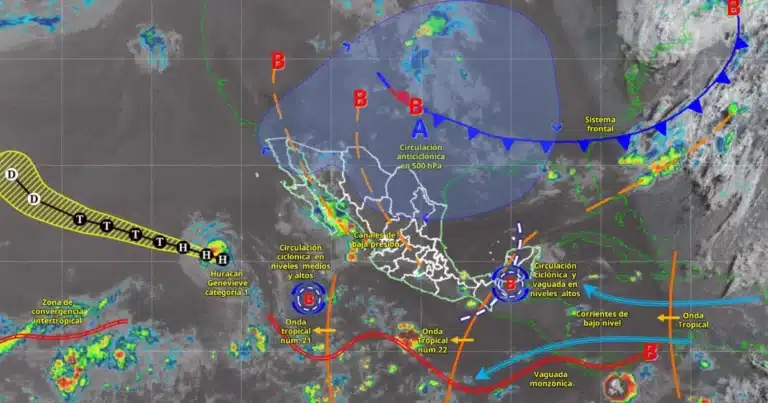 lluvias intensas y calor extremo golpearán varios estados