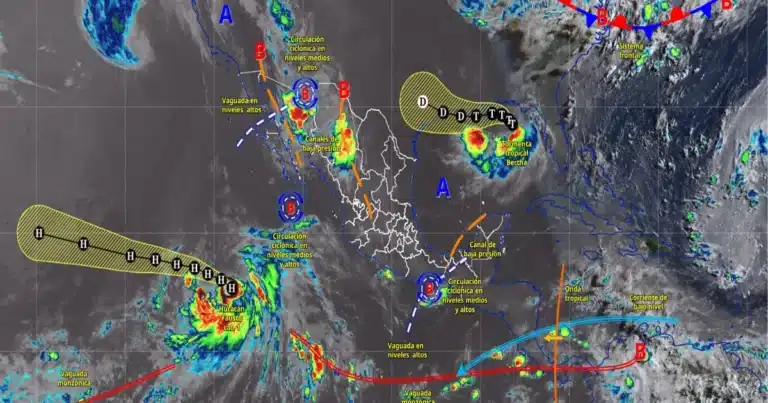 lluvias muy fuertes afectarán a sonora, chihuahua, michoacán y guerrero este martes