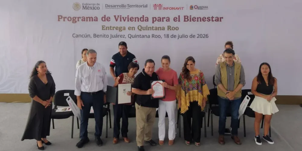 Los gobiernos deben ser facilitadores para la felicidad del pueblo: Presidenta Claudia Sheinbaum encabeza entrega de vivienda en Cancún, Quintana Roo