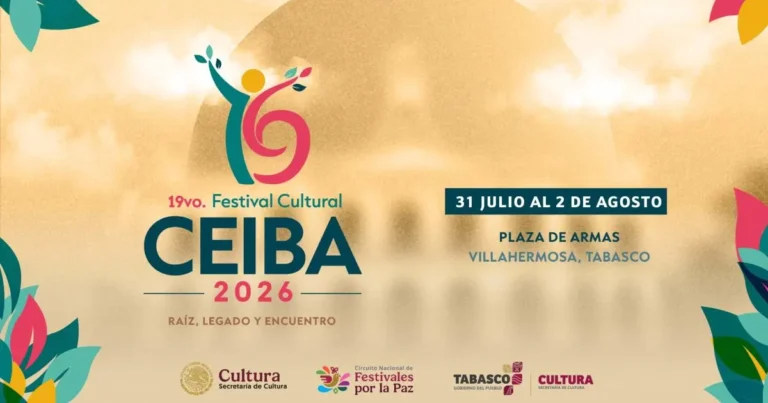 Tabasco anuncia la edición de verano del Festival Cultural CEIBA 2026 con Susana Zabaleta, Inspector y talento regional