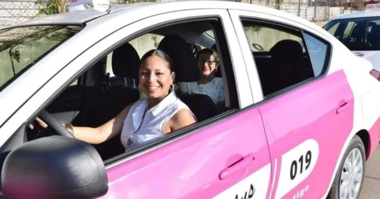 Decaen taxis rosas por falta de conductoras