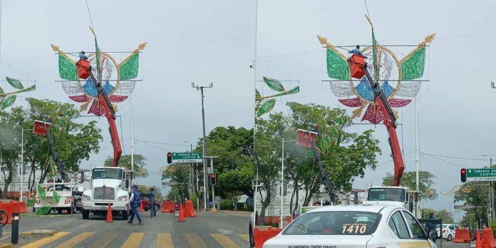 El Ayuntamiento de Centro enciende el orgullo mexicano en Paseo Tabasco
