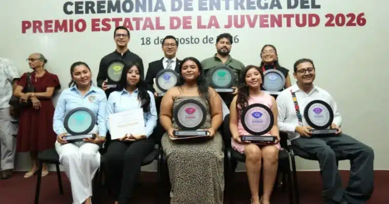 Entrega del Premio Estatal de la Juventud 2026 (Foto de cortesía)