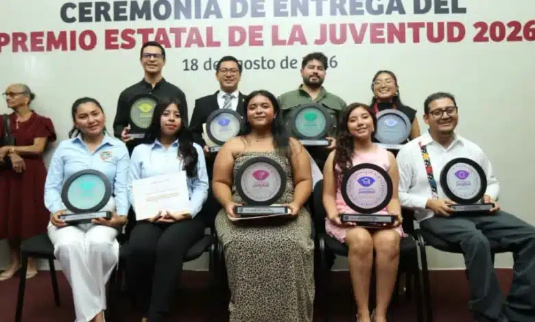 Entrega del Premio Estatal de la Juventud 2026 (Foto de cortesía)