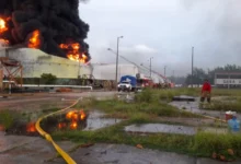 atiende pemex incidente en la terminal de almacenamiento pajaritos