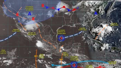 clima en méxico estados con lluvias fuertes, granizo y temperaturas superiores a 45 grados