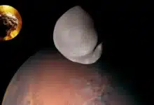 Cómo el impacto de un asteroide remodeló a Deimos y transformó la luna de Marte (Foto UAE)