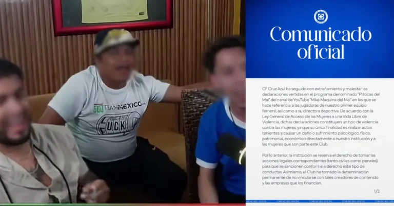 Cruz Azul evalúa medidas legales por expresiones contra su equipo femenil en un podcast (Fotos Youtube y Cruz Azu Femenil)