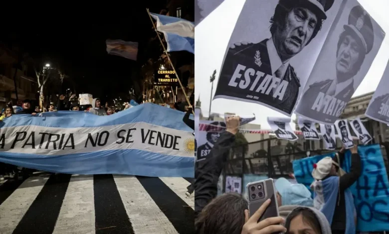 Protesta en Argentina por Ley de propiedad, señalan futuros despojos (Fotos de internet)