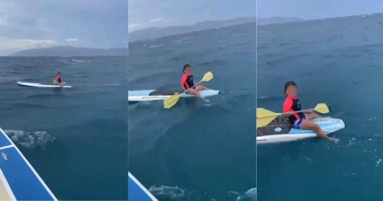 Rescatan a niña abandonada en el mar de La Paz (Fotos de redes sociales)