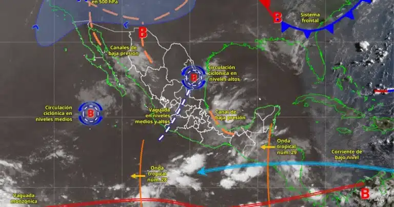 Pronóstico del clima ¿A qué hora lloverá más fuerte? (Foto de Conagua)