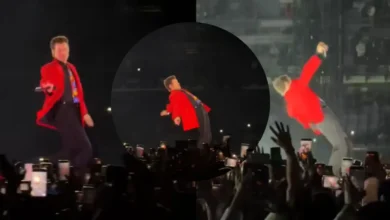 Harry Styles continua su concierto en CDMX a pesar de la lluvia y un resbalón (Fotos de internet)