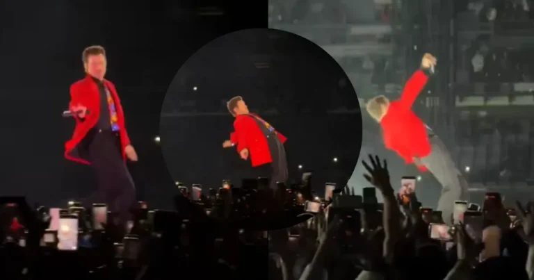 Harry Styles continua su concierto en CDMX a pesar de la lluvia y un resbalón (Fotos de internet)