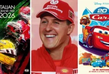gran premio de italia f1 ferrari, schumacher y rayo mcqueen llegan a monza