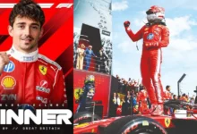 Leclerc se queda con el GP de Gran Bretaña (Fotos Redes sociales)