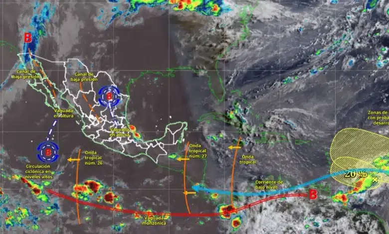 lluvias muy fuertes y calor extremo azotan a méxico hoy