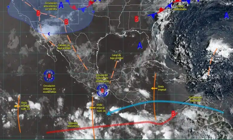 lluvias muy fuertes y calor extremo marcarán el clima en gran parte de méxico este miércoles