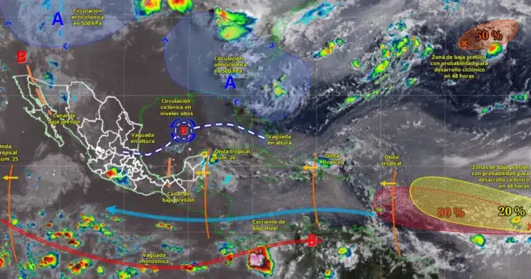 lluvias puntuales intensas afectarán yucatán hoy
