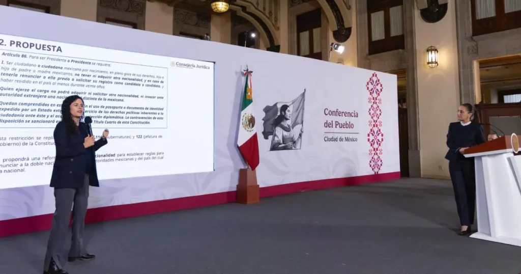 Presidenta Claudia Sheinbaum envía al Congreso de la Unión iniciativa de renuncia a la doble nacionalidad para ocupar cargos de Presidencia y Gubernaturas