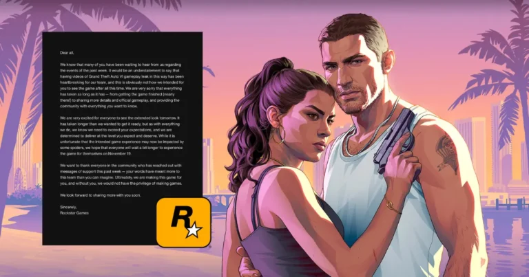 rockstar games lamenta filtración de gta vi antes de su nuevo avance “es una lástima”