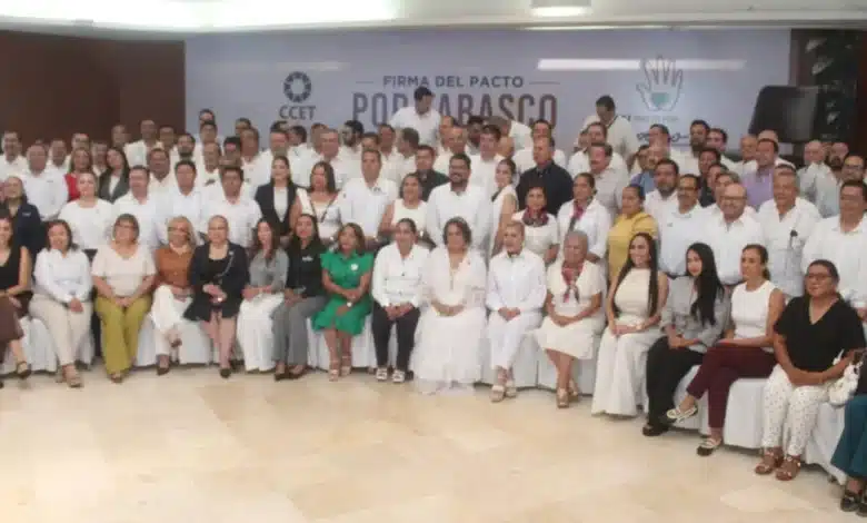 fuerza empresarial firma el pacto por tabasco para blindar la economía y el empleo local