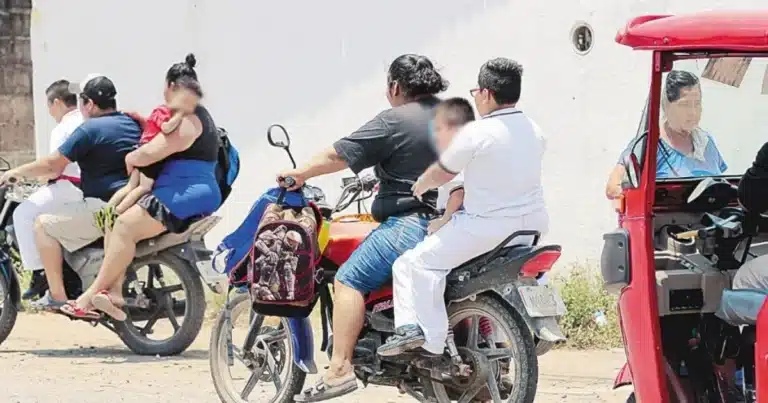 llaman a evitar que menores viajen en moto