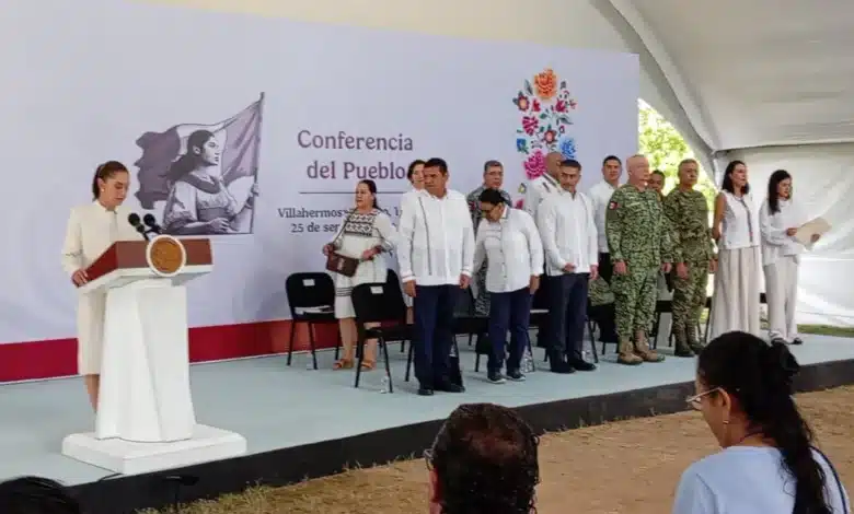 tabasco recibe a la presidenta claudia sheinbaum con respaldo a programas sociales y productivos