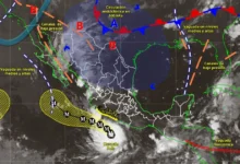 Pronóstico del clima: huracán Polo se intensifica ocasionando fuertes lluvias (Imagen de Conagua)