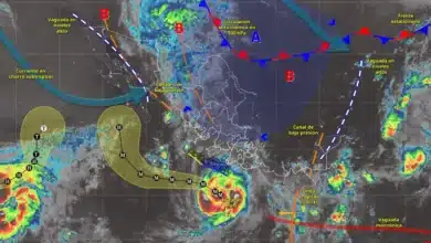 Clima de hoy: huracán Polo y onda tropical provocarán fuertes lluvias (Imagen de Conagua)