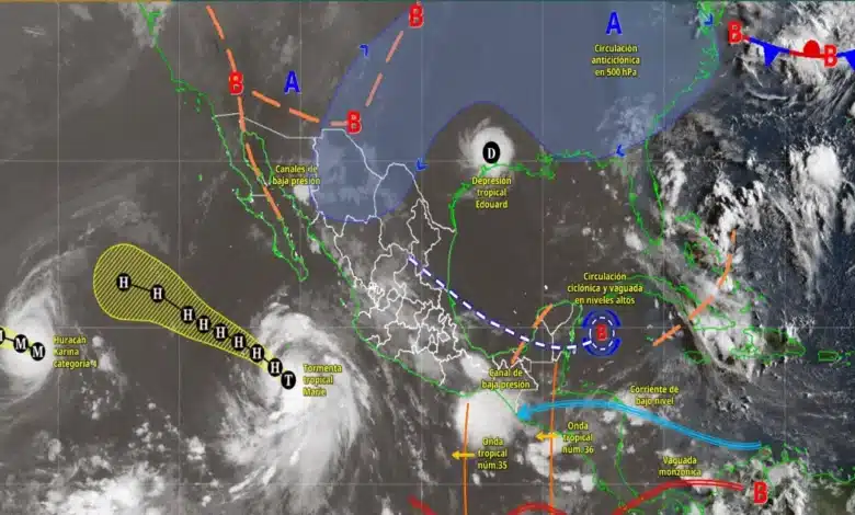 lluvias muy fuertes y oleaje elevado así será el clima en méxico este miércoles