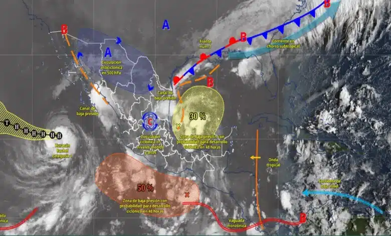 prevén lluvias torrenciales en tabasco y chiapas