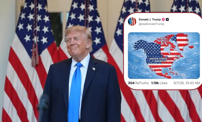 trump incluye a méxico y canadá en mapa de eu