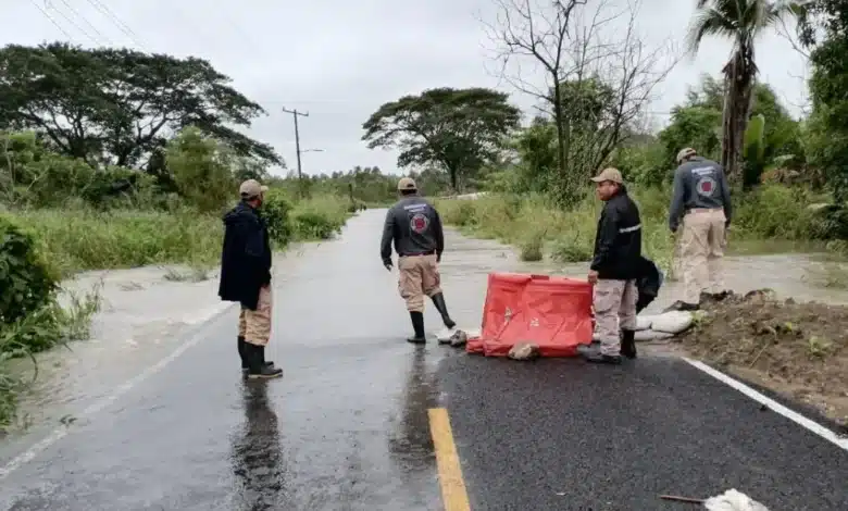 Vigilancia permanente en Teapa por anegaciones y vados tras recientes lluvias (Foto de cortesía)