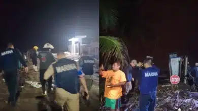 Frente frío 2 golpea la costa de Tabasco, auxilian a 30 familias (Foto de cortesía)