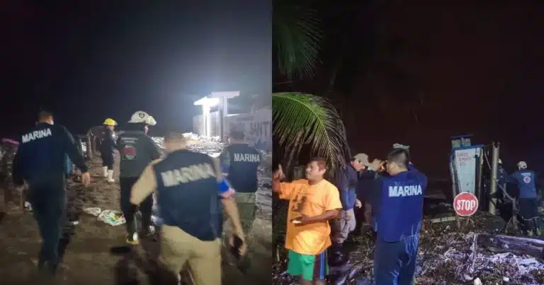 Frente frío 2 golpea la costa de Tabasco, auxilian a 30 familias (Foto de cortesía)