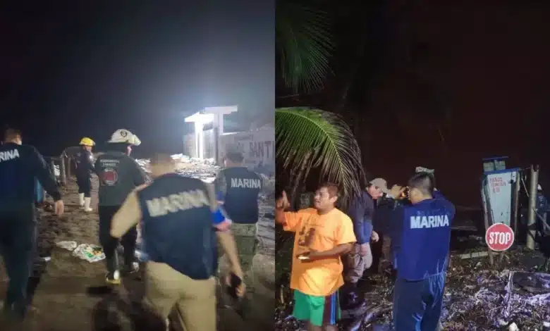 Frente frío 2 golpea la costa de Tabasco, auxilian a 30 familias (Foto de cortesía)