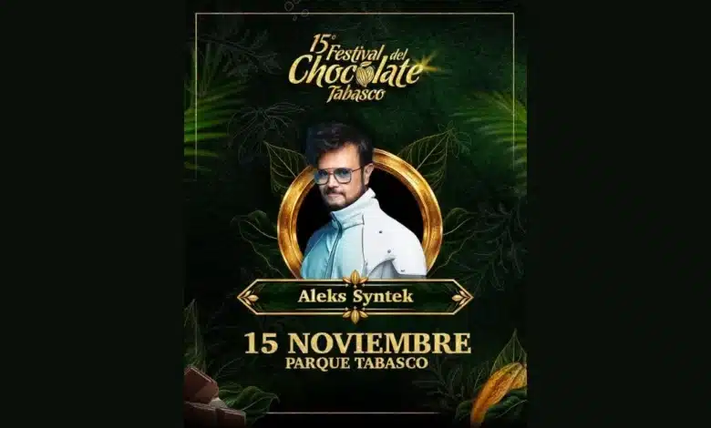 festival del chocolate 2026 aleks syntek se presentará en tabasco