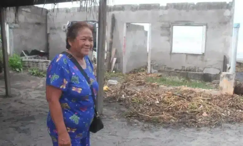frente frío 2 deja 13 familias sin vivienda en la costa de paraíso