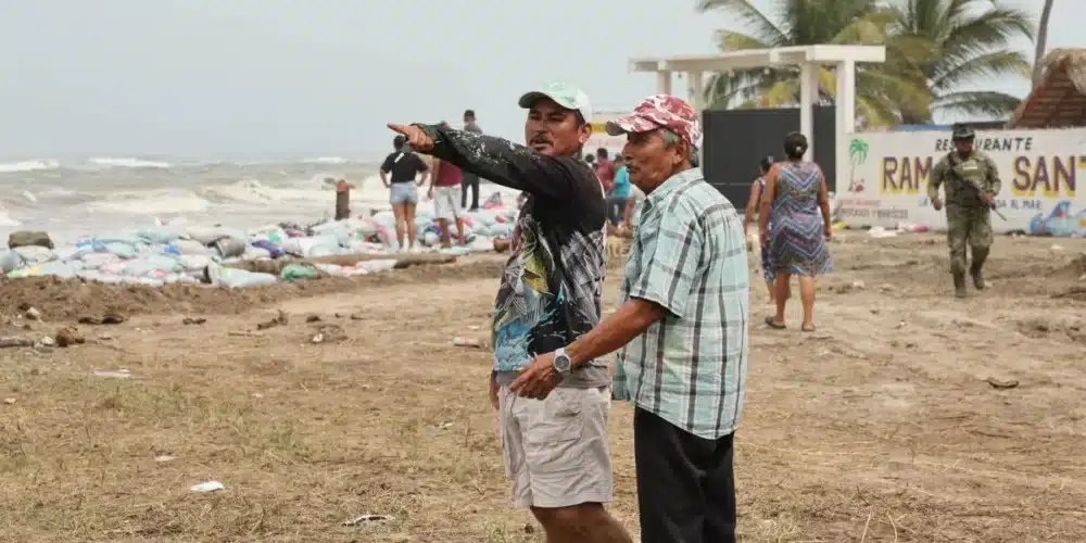 la furia del golfo devora más de 80 metros de costa en solo dos meses