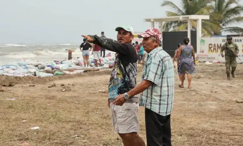 la furia del golfo devora más de 80 metros de costa en solo dos meses