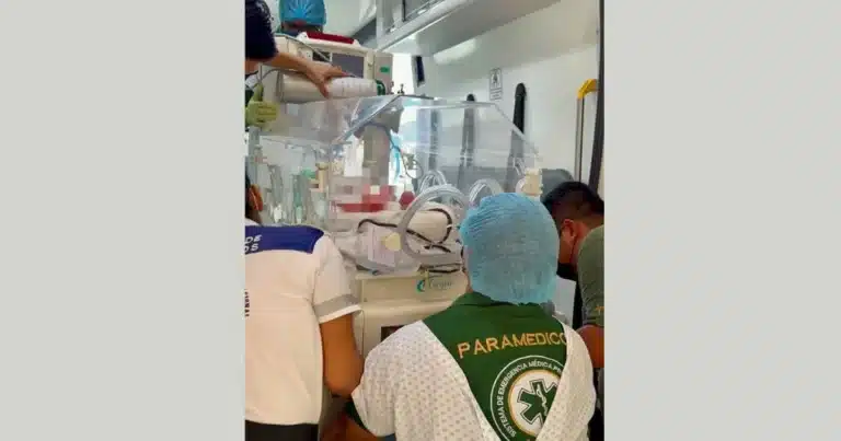 Salvan a recién nacido en operativo médico de alta precisión