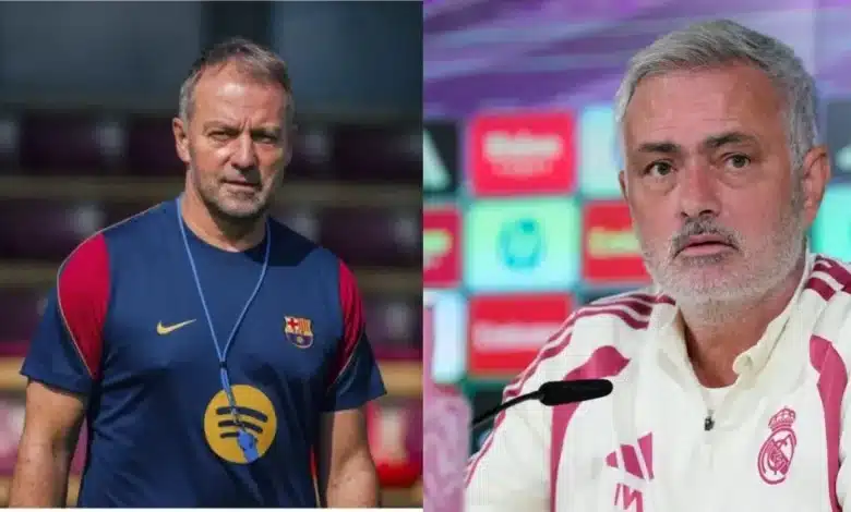 Barcelona vs Real Madrid: Hansi Flick no cae en guerra de declaraciones con Mourinho